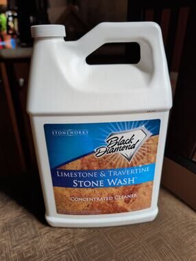 Stoneworks Limestone & Travertine Stone Wash Concentrate 1 Gallon Open not used